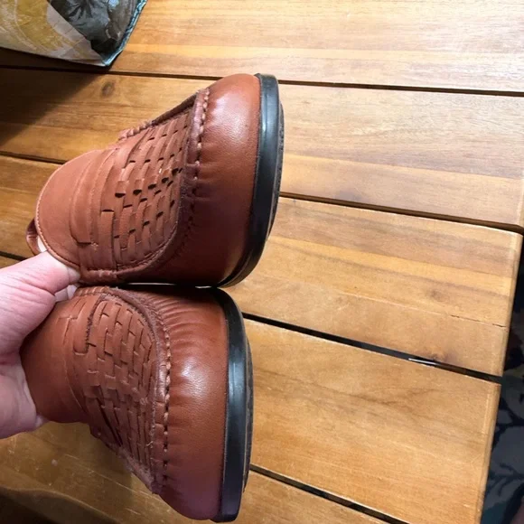 Johnston & Murphy Woven Leather Loafers in Chestnut Brown Men’s Size 11.5 - Picture 3 of 8